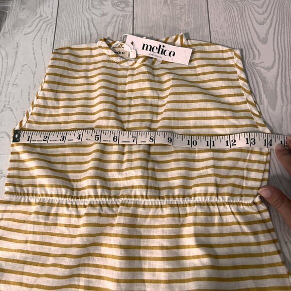 Melico Mustard Striped Dress - Picture 4 of 8